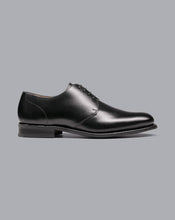 Load image into Gallery viewer, Rubber Sole Leather Derby Shoes - Black