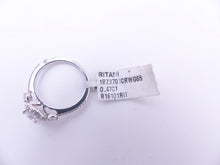Load image into Gallery viewer, Ritani Three-Stone Halo Diamond Band Engagement Ring Style: 1RZ3701