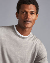 Load image into Gallery viewer, Merino Crew Neck Sweater - Silver
