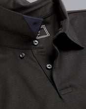 Load image into Gallery viewer, Smart Long Sleeve Jersey Polo - Black