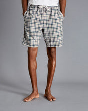 Load image into Gallery viewer, Check Pajama Shorts - Grey & Navy