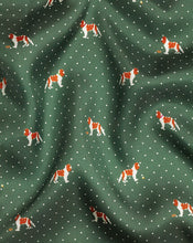 Load image into Gallery viewer, Spot and Dog Print Pocket Square - Green
