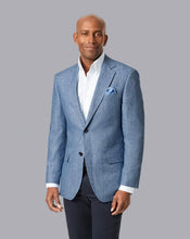 Load image into Gallery viewer, Linen Cotton Jacket - Light Blue