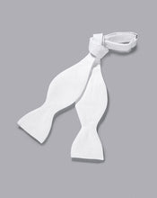 Load image into Gallery viewer, Cotton Marcella Self-Tie Bow Tie - White