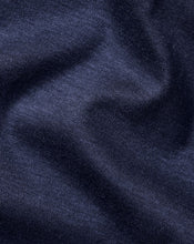 Load image into Gallery viewer, Cotton TENCEL™ Mix Long Sleeve Polo - Indigo