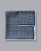 Load image into Gallery viewer, England Rugby Rugby Ball Pocket Square - Blue