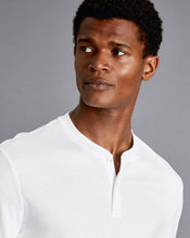 Load image into Gallery viewer, Henley Long Sleeve Top - White