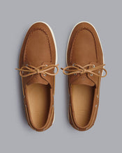 Load image into Gallery viewer, Nubuck Boat Shoes - Tobacco Brown