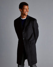 Load image into Gallery viewer, Wool Cashmere Overcoat - Black