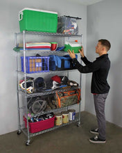 Load image into Gallery viewer, 18″ x 48″ x 72″ 6-Tier Wire Shelving