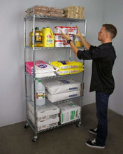 Load image into Gallery viewer, 18″ x 48″ x 72″ 5-Tier Wire Shelving