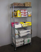 Load image into Gallery viewer, 18″ x 48″ x 72″ 5-Tier Wire Shelving