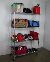 Load image into Gallery viewer, 18″ x 48″ x 72″ 4-Tier Wire Shelving