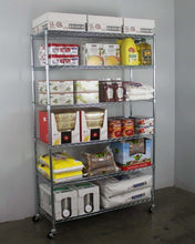 Load image into Gallery viewer, 18″ x 48″ x 72″ 6-Tier Wire Shelving