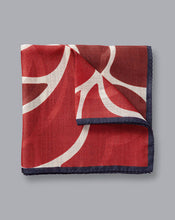 Load image into Gallery viewer, England Rugby English Rose Pocket Square - Red