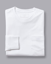Load image into Gallery viewer, Cotton Long Sleeve Tyrwhitt T-Shirt - White