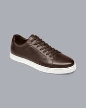 Load image into Gallery viewer, Leather Sneakers - Chocolate