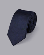 Load image into Gallery viewer, Stain Resistant Slim Silk Tie - French Blue
