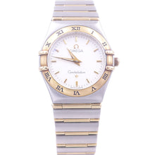 Load image into Gallery viewer, Omega 18K Yellow Gold-Plated and Stainless Steel Ladies Watch. Style: 56862090