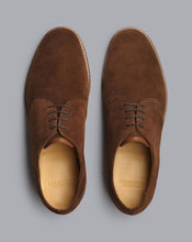 Load image into Gallery viewer, Rubber Sole Suede Derby Shoes - Walnut Brown