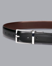 Load image into Gallery viewer, Reversible Made in England Leather Belt - Black & Brown
