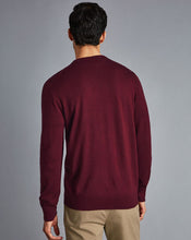 Load image into Gallery viewer, Merino Crew Neck Sweater - Burgundy