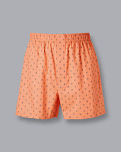 Load image into Gallery viewer, Bees and Honey Motif Woven Boxers - Orange