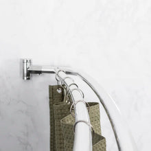Load image into Gallery viewer, Adjustable Curved Fixed Shower Curtain Rod