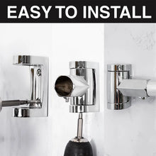 Load image into Gallery viewer, Adjustable Curved Fixed Shower Curtain Rod