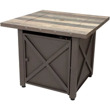 Load image into Gallery viewer, Appalachia 30'' H x 30'' W Stainless Steel Propane Outdoor Fire Pit Table with Lid
