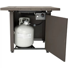 Load image into Gallery viewer, Appalachia 30'' H x 30'' W Stainless Steel Propane Outdoor Fire Pit Table with Lid