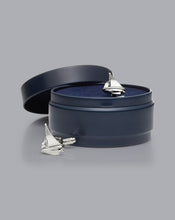 Load image into Gallery viewer, Boat Cufflinks - Silver Grey