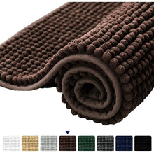 Load image into Gallery viewer, Bohumil Luxury Chenille Super Soft Absorbent Microfiber Rectangle Non-Slip Bath Rug
