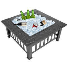 Load image into Gallery viewer, Buckhall 17'' H x 32'' W Steel Outdoor Fire Pit with Lid