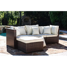 Load image into Gallery viewer, Burruss 84.5'' Wide Outdoor Reversible Patio Sectional with Cushions
