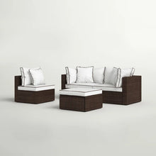 Load image into Gallery viewer, Burruss 84.5'' Wide Outdoor Reversible Patio Sectional with Cushions