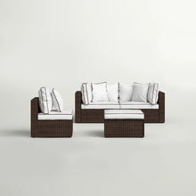 Load image into Gallery viewer, Burruss 84.5'' Wide Outdoor Reversible Patio Sectional with Cushions