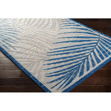 Load image into Gallery viewer, Cephas Floral Indoor / Outdoor Area Rug in Blue/Gray