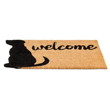 Load image into Gallery viewer, Coover Dog Welcome Shaped 28 in. x 16 in. Non-Slip Outdoor Door Mat