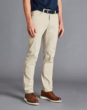 Load image into Gallery viewer, Cotton Stretch 5-Pocket Pants - Cream