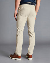 Load image into Gallery viewer, Cotton Stretch 5-Pocket Pants - Cream