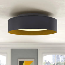 Load image into Gallery viewer, Davyn 3 - Light 16'' Simple Drum Flush Mount