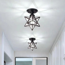 Load image into Gallery viewer, Dreion 1 - Light 7.6'' Caged Star Semi Flush Mount