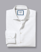 Load image into Gallery viewer, Semi-Spread Collar Non-Iron Cotton Linen Shirt - White