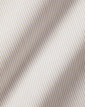 Load image into Gallery viewer, Semi-Spread Collar Non-Iron Cotton Linen Stripe Shirt - Stone