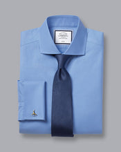 Load image into Gallery viewer, Spread Collar Non-Iron Twill Shirt - Cornflower Blue