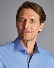 Load image into Gallery viewer, Spread Collar Non-Iron Twill Shirt - Cornflower Blue
