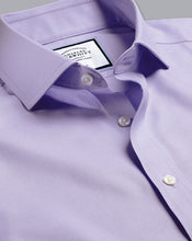 Load image into Gallery viewer, Spread Collar Non-Iron Twill Shirt - Lilac Purple