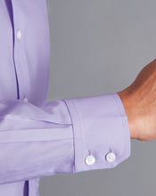 Load image into Gallery viewer, Spread Collar Non-Iron Twill Shirt - Lilac Purple