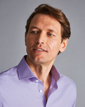 Load image into Gallery viewer, Spread Collar Non-Iron Twill Shirt - Lilac Purple